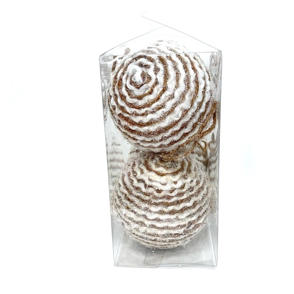 Hobby Lobby Modern Farmhouse Oversized Twine Snowball Christmas Tree Ornaments - Picture 6 of 11